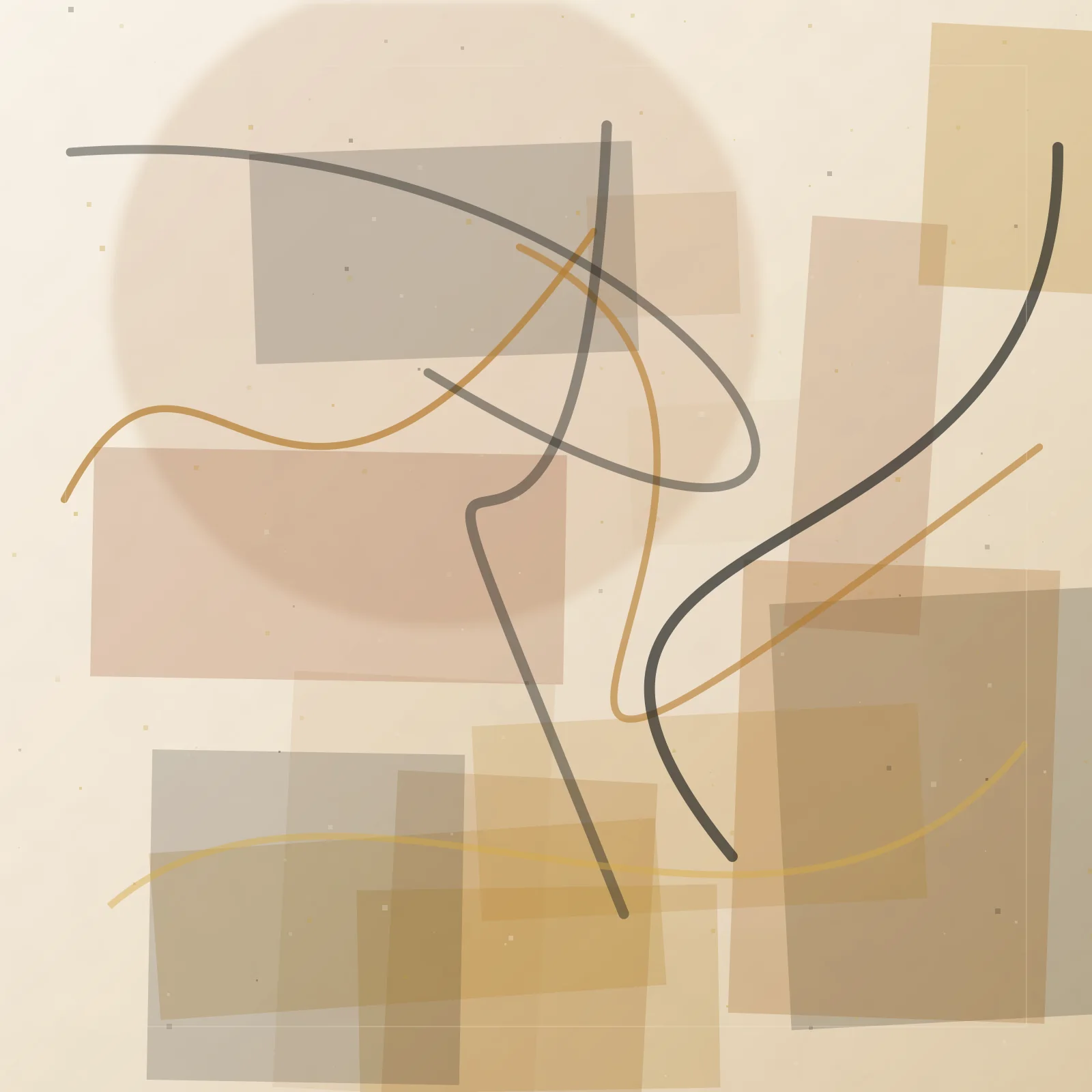 Abstract painting detail with charcoal movement and metallic texture.